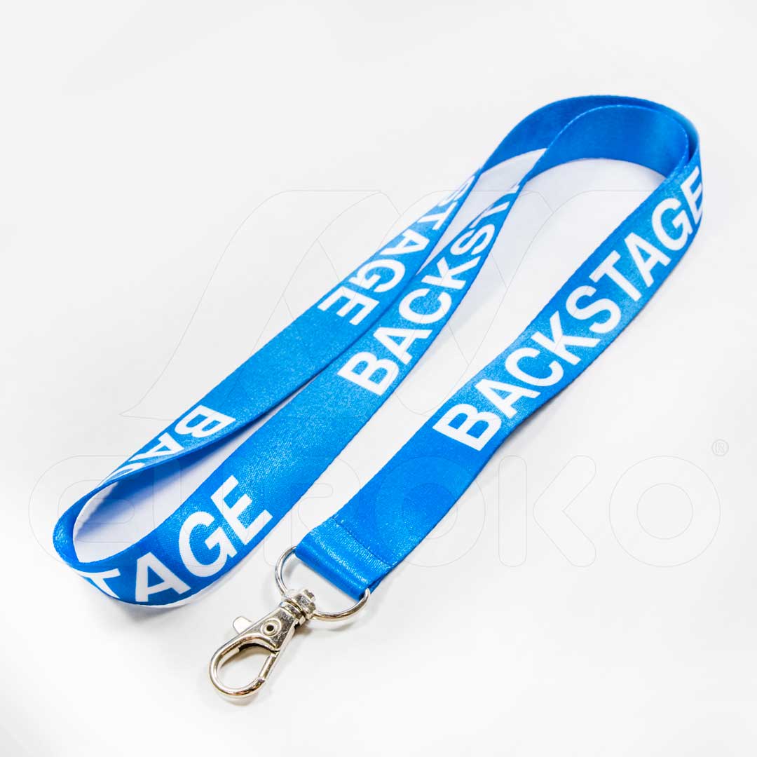 Hoogwaardig satijn in royal blue voor een elegante, professionele look.