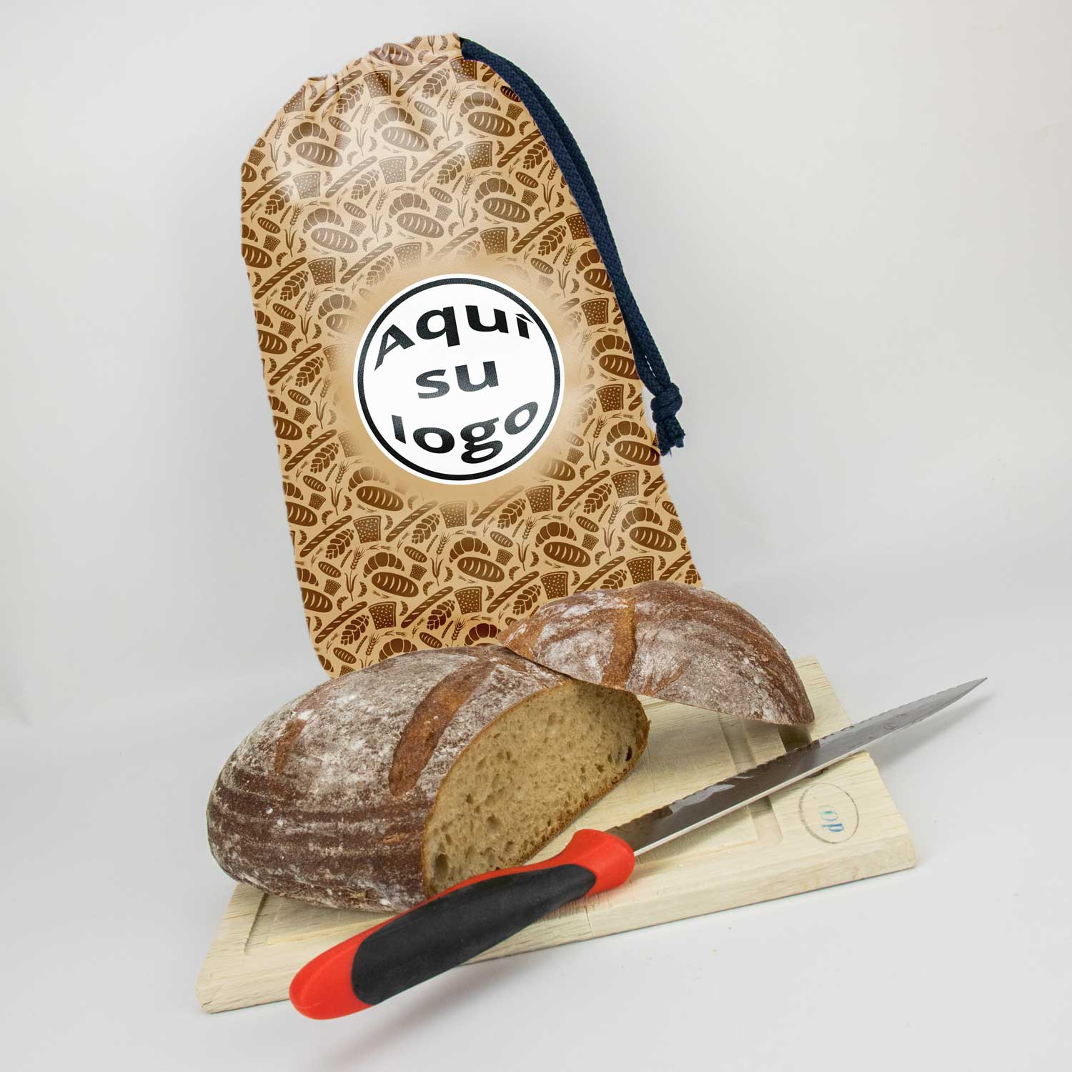 Personaliseer uw broodzak met uw logo voor maximale merkzichtbaarheid.