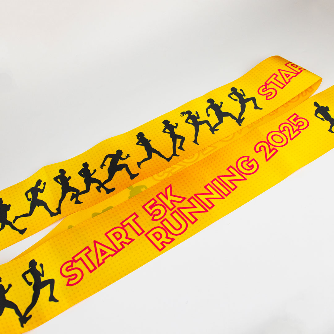 Levendige full-colour bedrukking over de volledige breedte van 10 cm.