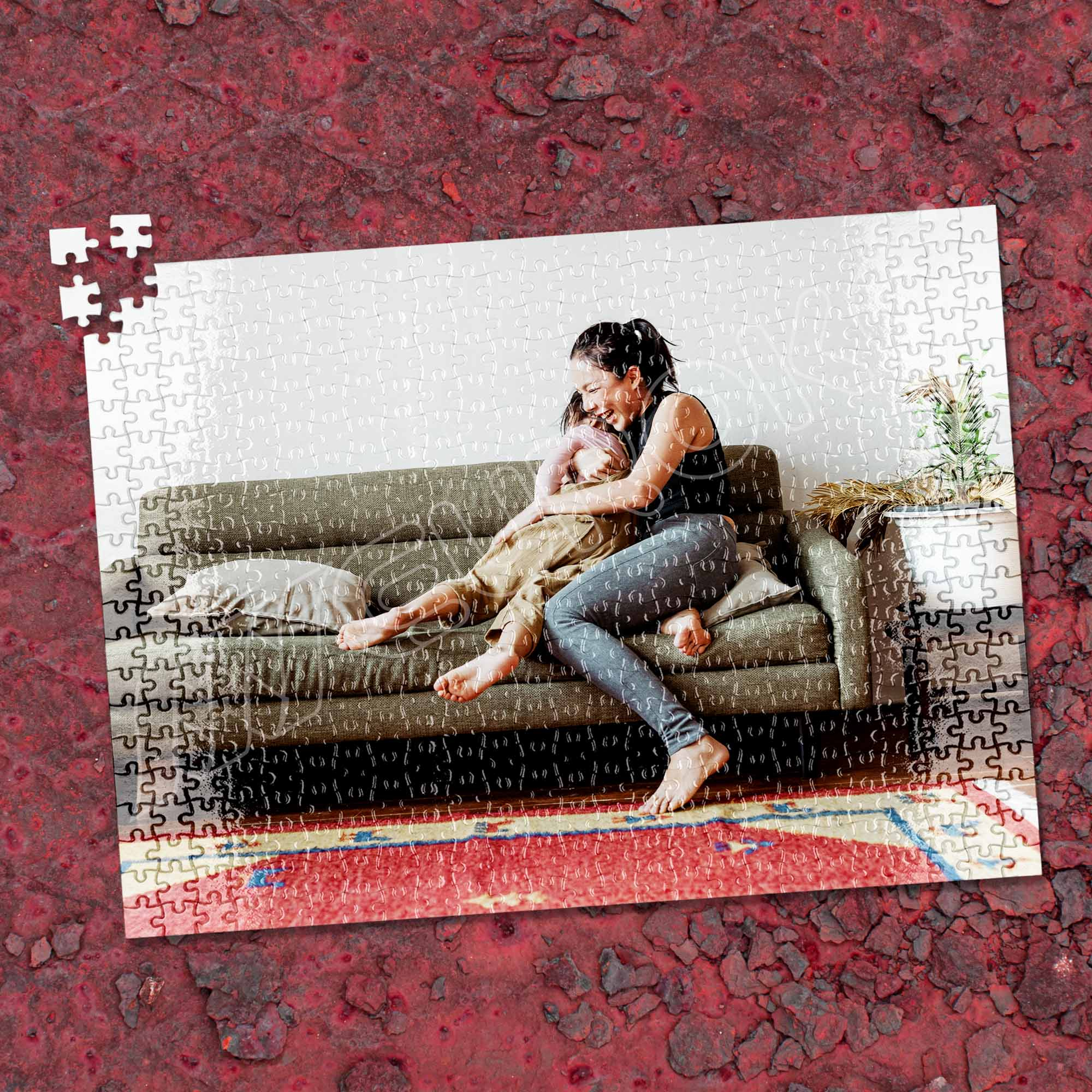 Upload je favoriete foto en creëer een unieke gepersonaliseerde puzzel.