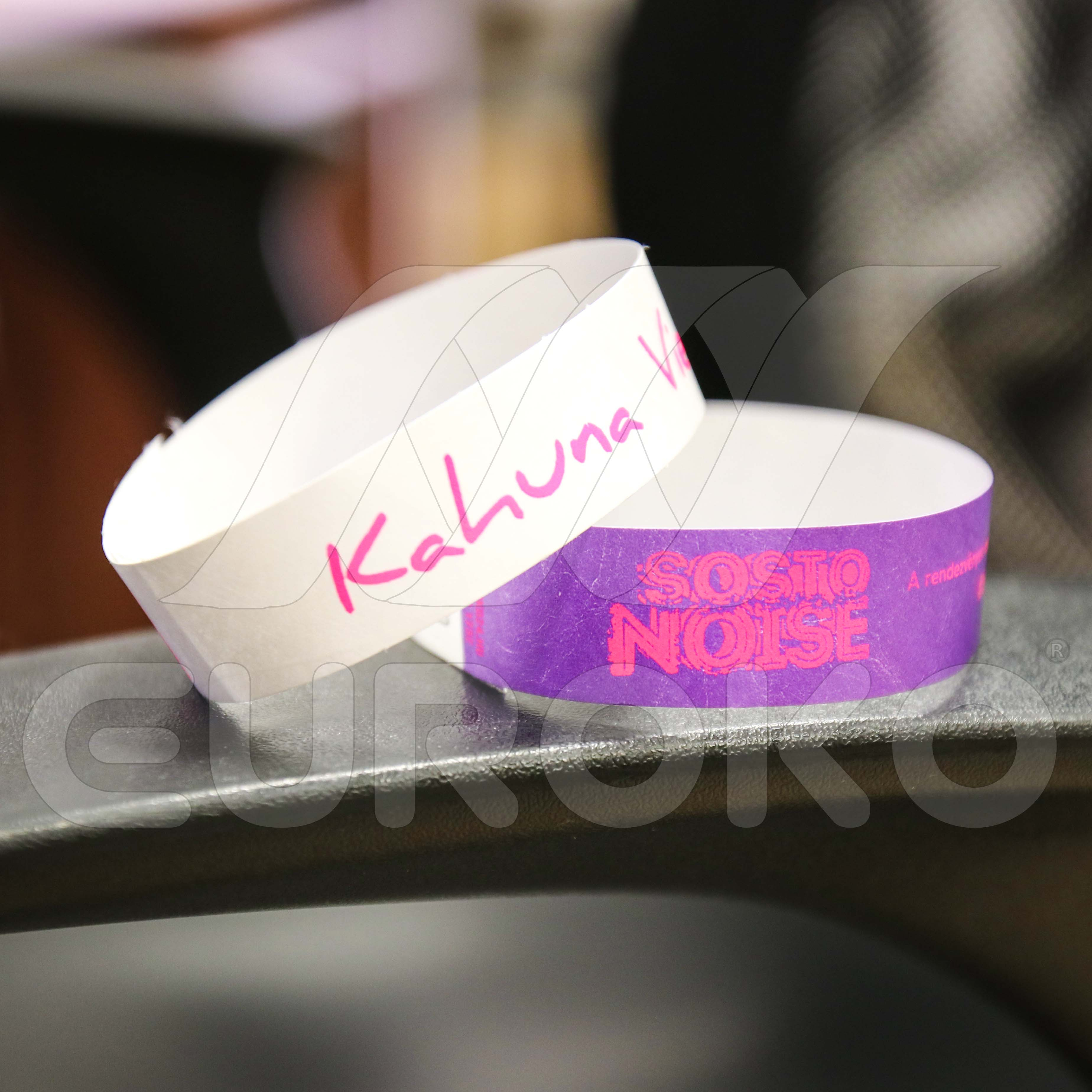 Functionele polsbandjes met kleine cosmetische onvolkomenheden.