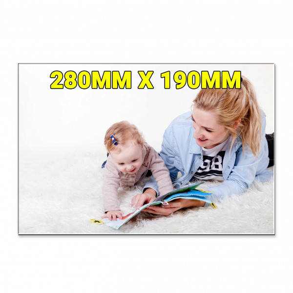 XXL formaat van 28x19 cm voor maximale impact en zichtbaarheid.