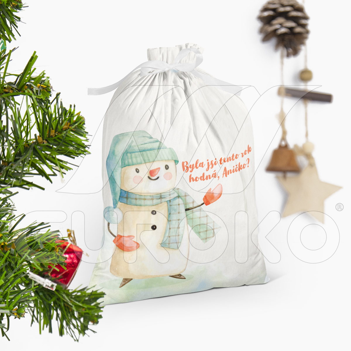 Maak elk feestelijk moment speciaal met een gepersonaliseerde cadeauzak.