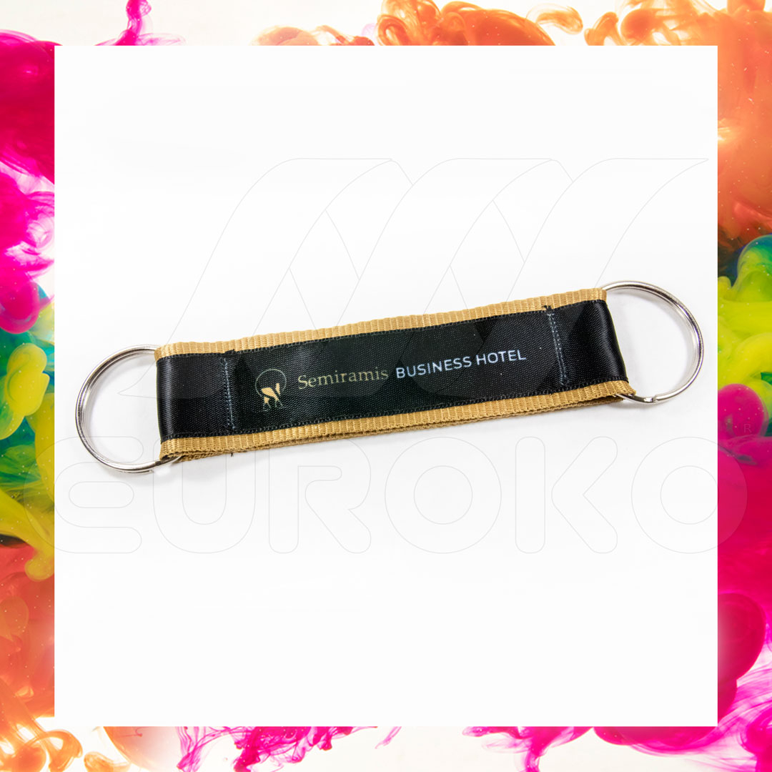 Personaliseer uw keycords met full-color bedrukking naar wens.