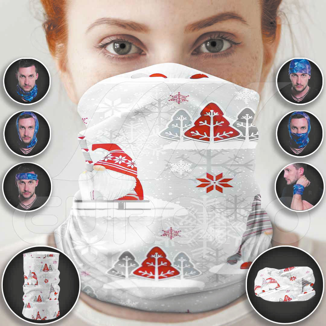 Draag hem op 12 verschillende manieren - van nekwarmer tot hoofdband.