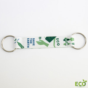 Bedrukte Eco Sleutelhanger 'Double'