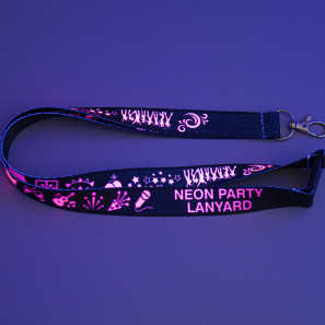 Bedrukte Neon Lanyards met Veiligheidssluiting