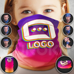 Bedrukte colsjaal voor kinderen