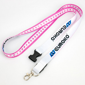 Bedrukte keycord met meetlint 20mm