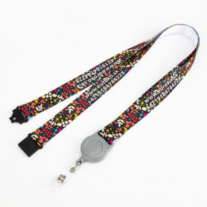 Bedrukte lanyards met yoyo en veiligheidssluiting