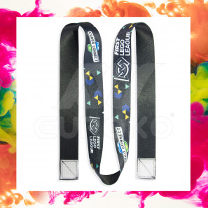 Bedrukte medaillelinten met klittenband