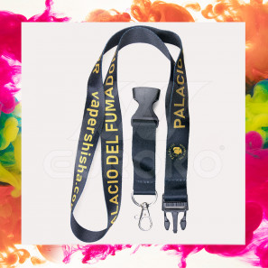 Bedrukte satijnen lanyards met gesp