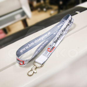 Bedrukte satijnen lanyards