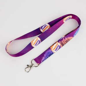 Geribbelde lanyards met karabijnhaak