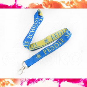 Geweven lanyards met 2 haken
