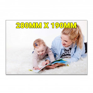 Houten koelkastmagneet met foto 28x19cm