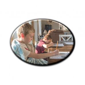 Houten koelkastmagneten ovaal 9x6,5cm