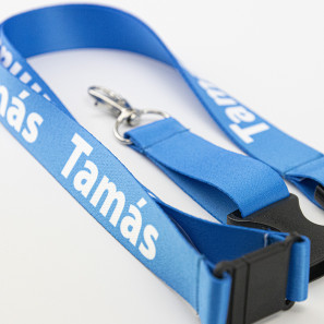 Lanyard met naam 20 mm