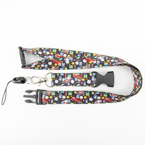 Lanyard met ruimte thema 20mm