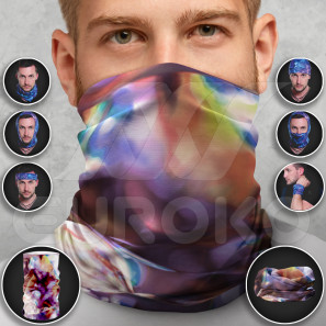 Multicolor multifunctionele sjaal