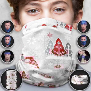 Multifunctionele kindersjaal met kerst design 5