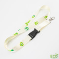 Bedrukte RPET keycord met gesp eco