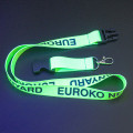 Bedrukte neon lanyards met gesp