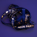 Bedrukte neon lanyards met gesp