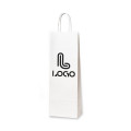 Bedrukte papieren wijntassen, wit