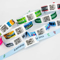 Festivalbandjes met QR-code label