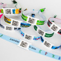 Festivalbandjes met QR-code label