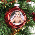 Gepersonaliseerde kerstbal met foto 6 cm
