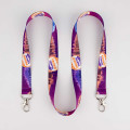 Geribbelde lanyard met 2 haken