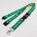Geweven lanyard met gesp en veiligheidssluiting 20mm