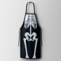 Keukenschort met skelet opdruk 60x90 cm