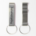 Metalen sleutelhanger met flesopener 55mm