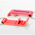 Metalen sleutelhanger met flesopener 55mm
