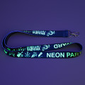 Neon Lanyards bedrukken met karabijnhaak