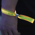 UV reflecterende geweven polsbandjes 15mm