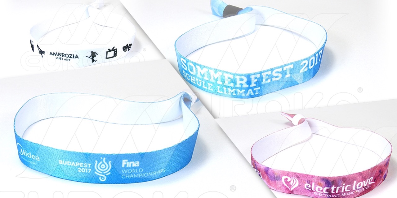 geweven stoffen bandjes - bedrukte stoffen bandjes