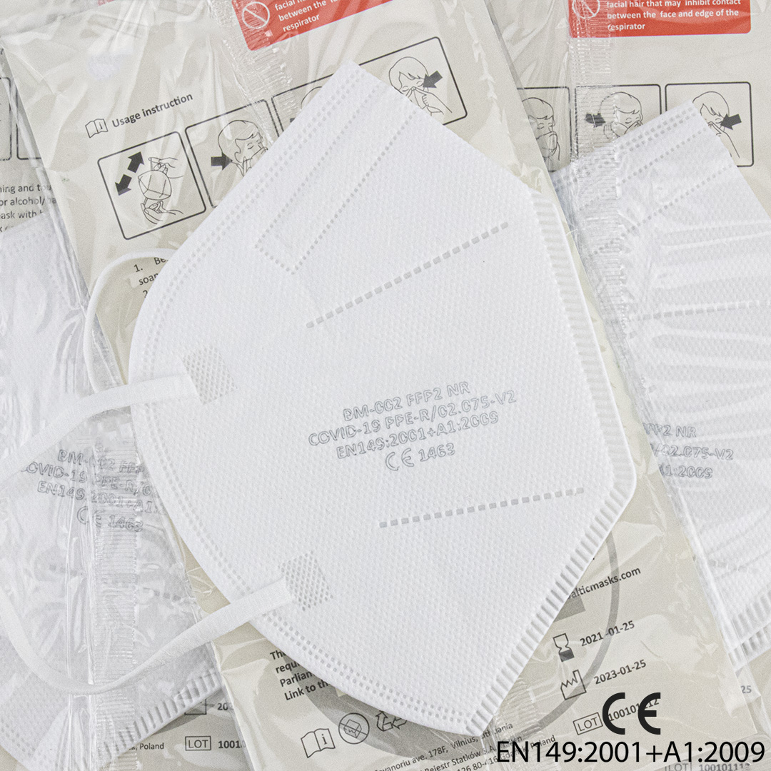 Ademhalingsmasker FFP2 EN149:2001+A1:2009 Ademhalingsmasker FFP2 EN149:2001+A1:2009