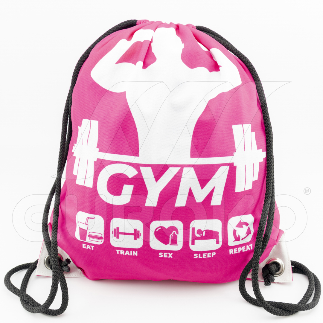 Jouw eigen design maakt deze gymtas direct herkenbaar en uniek.