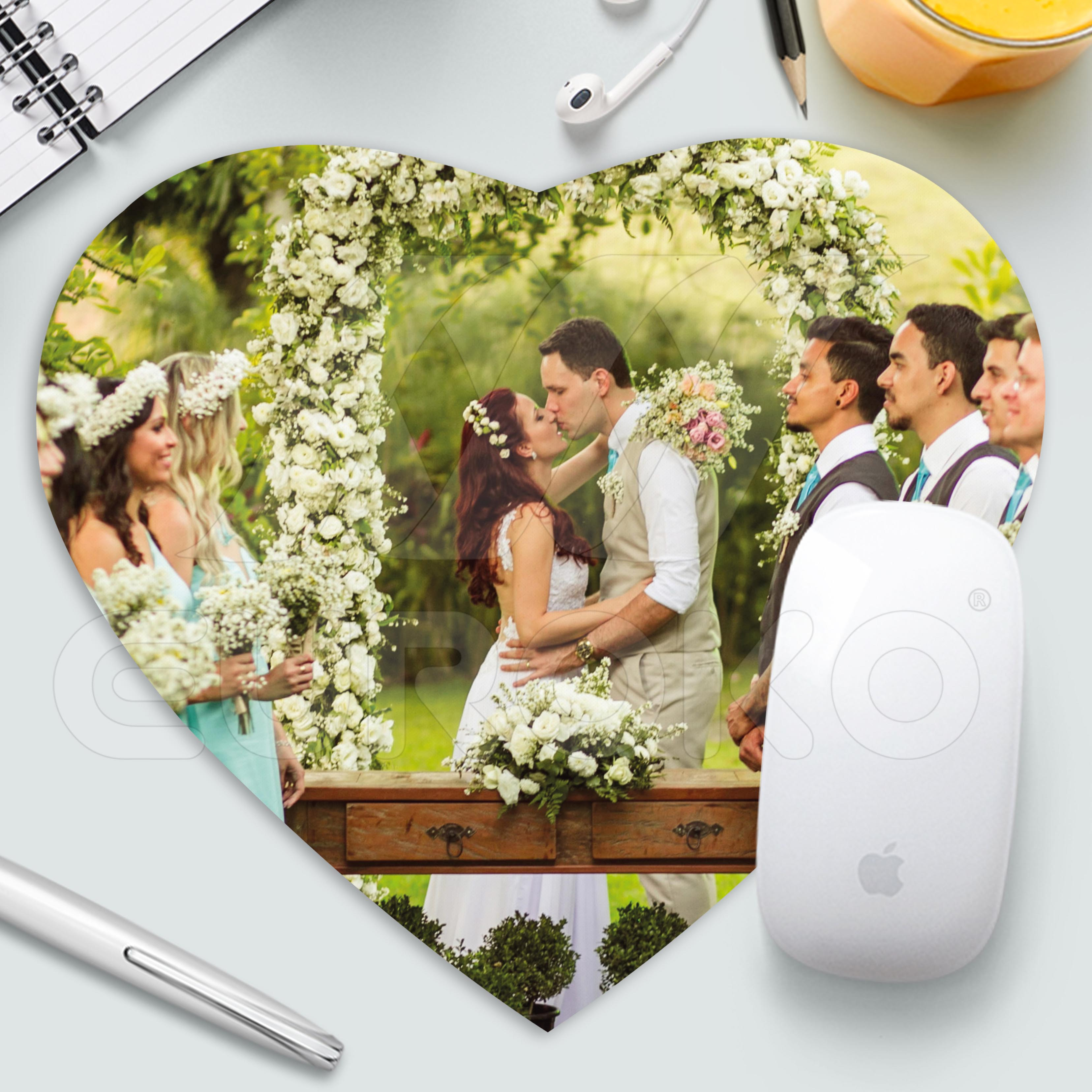 Duurzame muismat met anti-slip onderkant voor dagelijks gebruik.